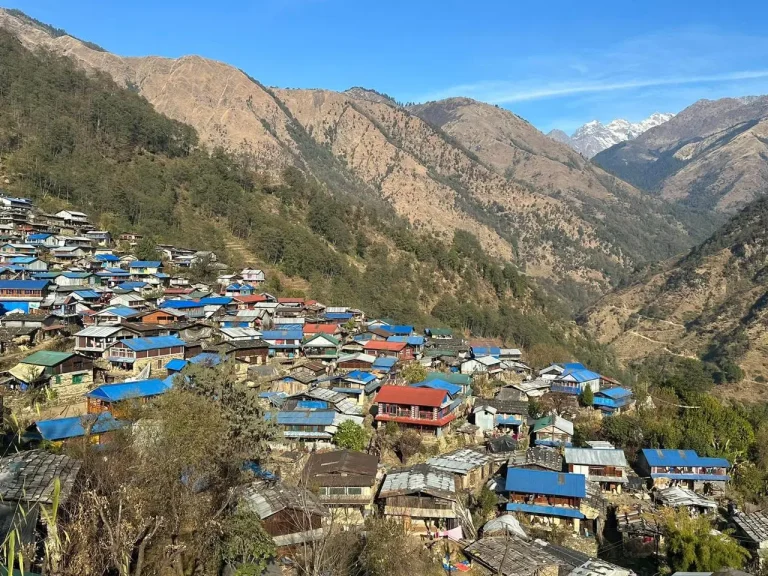 The Manaslu Trek Upper Route is a less crowded, scenic high altitude trail through remote villages, lush forests, and stunning mountain views.